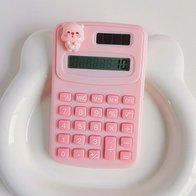 Calculator Creative Cute Cartoon Student Office Cultural Supplies High Color Value Mini Portable Computer - Image 1